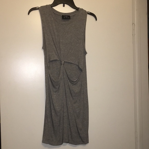 Nasty Gal grey knot dress - Picture 2 of 3
